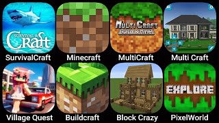 Survival Craft,Minecraft,MultiCraft,Village Quest,Build Craft,Block Crazy,Pixel World Survival screenshot 5