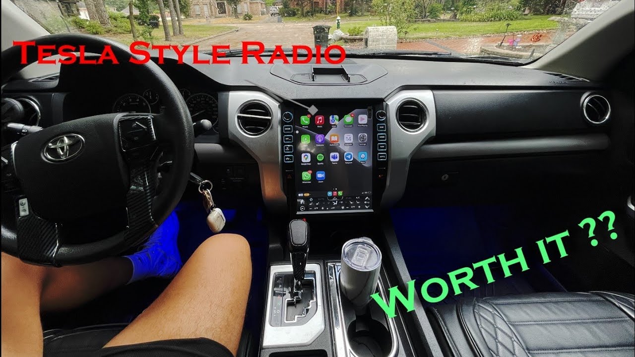 Tesla Style Android Radio 2024 With (CarPlay) Install & Overview