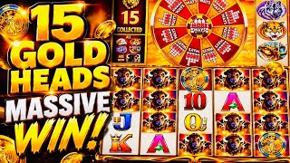 15 GOLD HEADS MASSIVE WIN on Buffalo Gold !