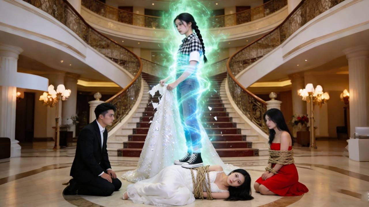 被渣男小三推下樓梯那天，她血淚詛咒永不原諒；重生回婚禮現場，她撕碎婚紗改嫁絕症總裁，綁定藥神系統後——所有人都要為那一推償命 #大女主 #爽劇 #逆襲 #親情 #復仇