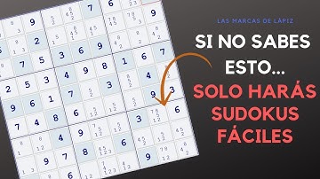 Si no SABES esto, NO resolverás SUDOKUS difíciles | ¡LAS MARCAS DE LÁPIZ! | #2