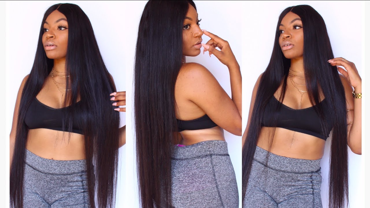 STRAIGHTENING MY Nicki Minaj BUNDLES !!!! | HONEY THIS HAIR IS PAST MY  BOOTY! | ALI PEARL HAIR - YouTube