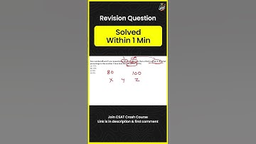 UPSC CSAT | Revision Question - Solving Within One Minute. #upsc2025   #ias
