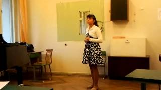 Янушевич Вероника. 12 лет. Caro mio ben
