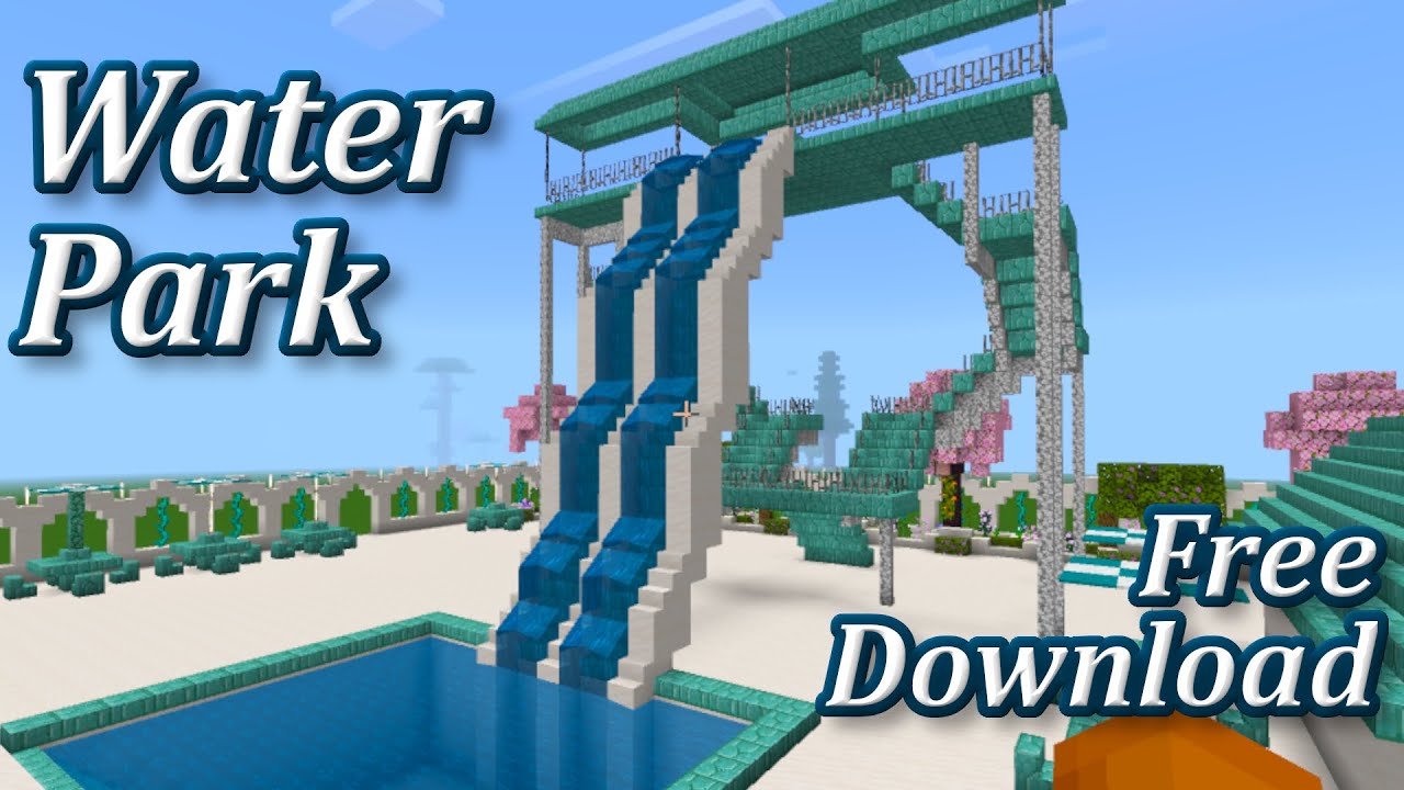 Slides, Pools & Splash Zones — My Minecraft Water Park is WILD 🌊 (Grab ...