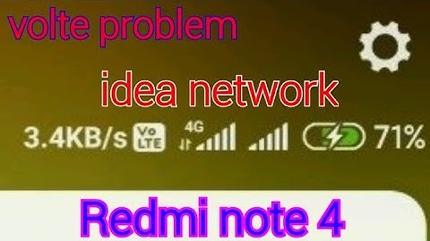 Volte Problem in Redmi Note 4