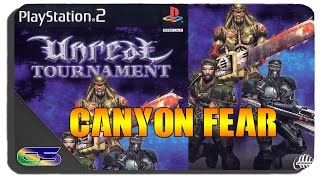 Unreal Tournament (PS2) Splitscreen Gameplay Deathmatch Canyon Fear Map