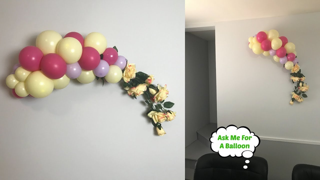 Wall Decoration Ideas With Balloons - Tutorial Pics