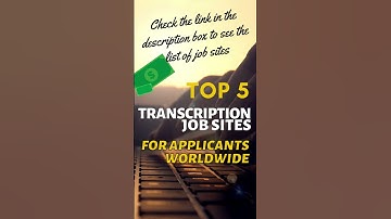 Top 5 Transcription Job Sites Hiring World Wide #shorts