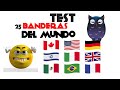 🇦🇷 25 banderas de todo el mundo 🇪🇸 TEST / TRIVIA 📚 Indentifica el país por su bandera 🇲🇽