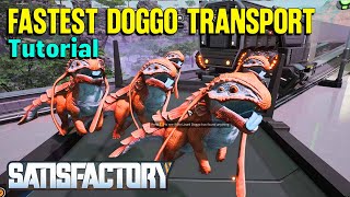 The Fastest Way to Transport Doggos in Satisfactory | Easy Step-by-Step Guide