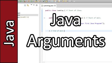 Java Arguments - Java Programming Tutorial #13 (PC / Mac 2015)