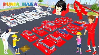 Yuta Merah 🚩VS Mio Putih 🏳️kumpul mobil Helikopter sesuai Warna Baby Celine Panik | Sakura School screenshot 5