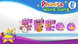 phonics word song e english songs educational video for kids