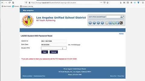 How to reset your LAUSD password