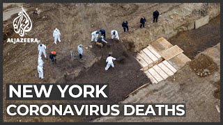 Dozens buried on NY Hart Island a day as coronavirus deaths surge