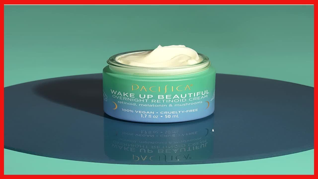 Pacifica Beauty, Wake Up Beautiful Overnight Retinoid Night Face Cream, Moisturizer for Dry