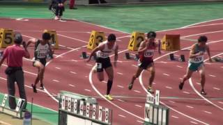 20161021 第39回中国四国学生陸上競技選手権大会 十種100m １組