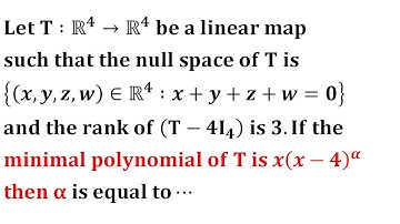 minimal polynomial of linear transformation gate 2015 linear algebra engineering iit jam mathematics