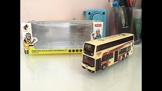 Tiny 微影no.112客製版|七十一便利店限定|九巴丹尼士E500老夫子50週年復古巴士介紹(巴士開箱28)