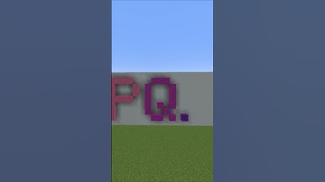 How to Build Minecraft Letters With ONLY Full Blocks {P,Q,R}#shorts #minecraft #alphabet #tutorial
