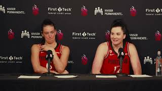 Bridget Carleton & Megan DiLeo | Postgame Presser | vs Los Angeles Sparks
