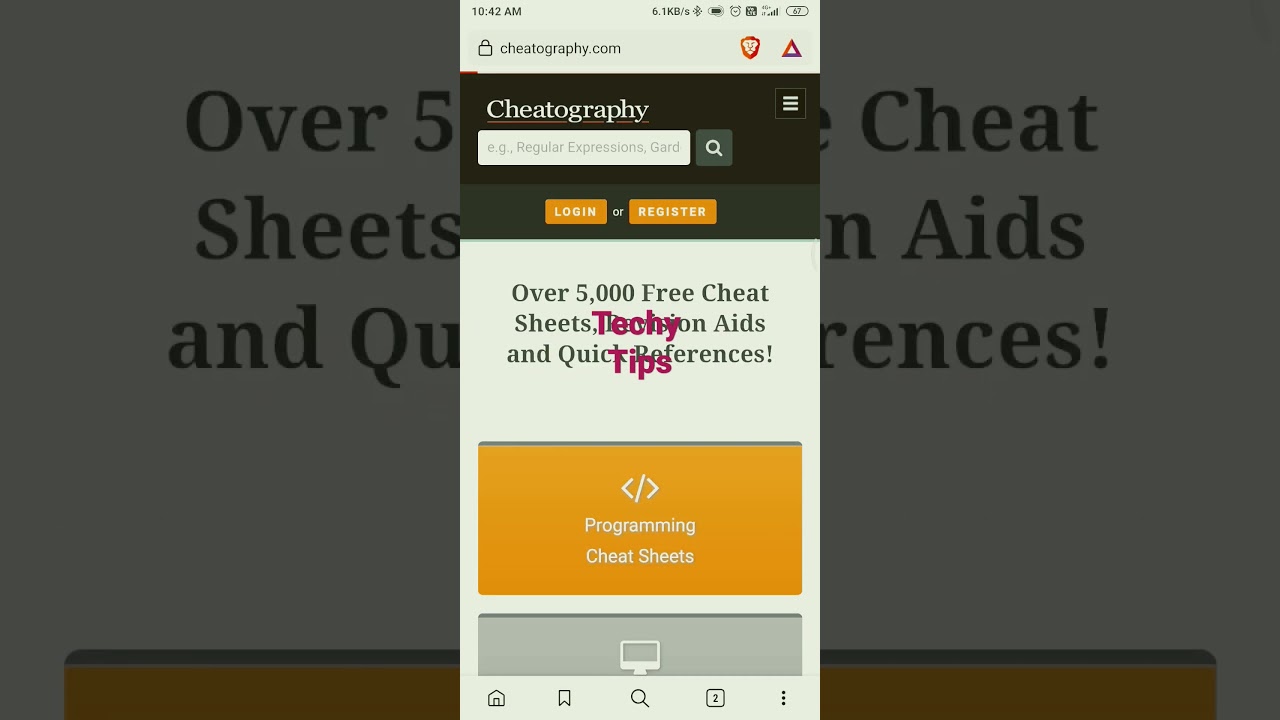 Free Cheat sheets | Cheatography | Download as PDF | Techy Tips
