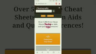 Free Cheat sheets | Cheatography | Download as PDF | Techy Tips