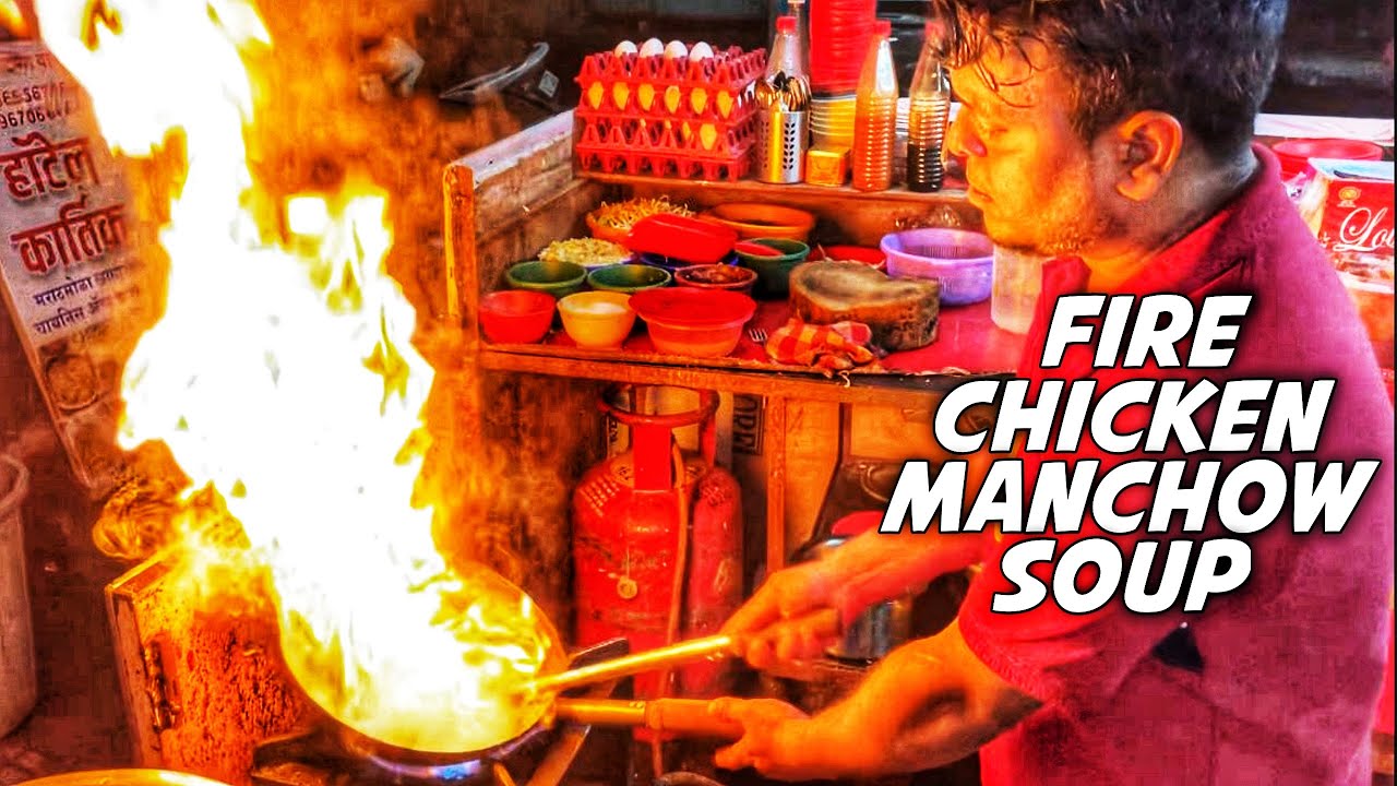 Fire Special Chicken Manchow Soup Recipe | Restaurant Style Chicken Soup on the Street