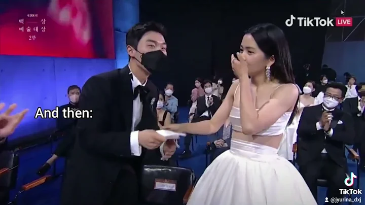 Choi Hyunwook and Kim Taeri moment at Baeksang Art...