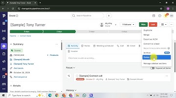 How To Delete Deals In Pipedrive