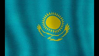 Қазақстан байрағы текстурамен/Флаг Казахстана с текстурой/Kazakhstan flag/texture/footage