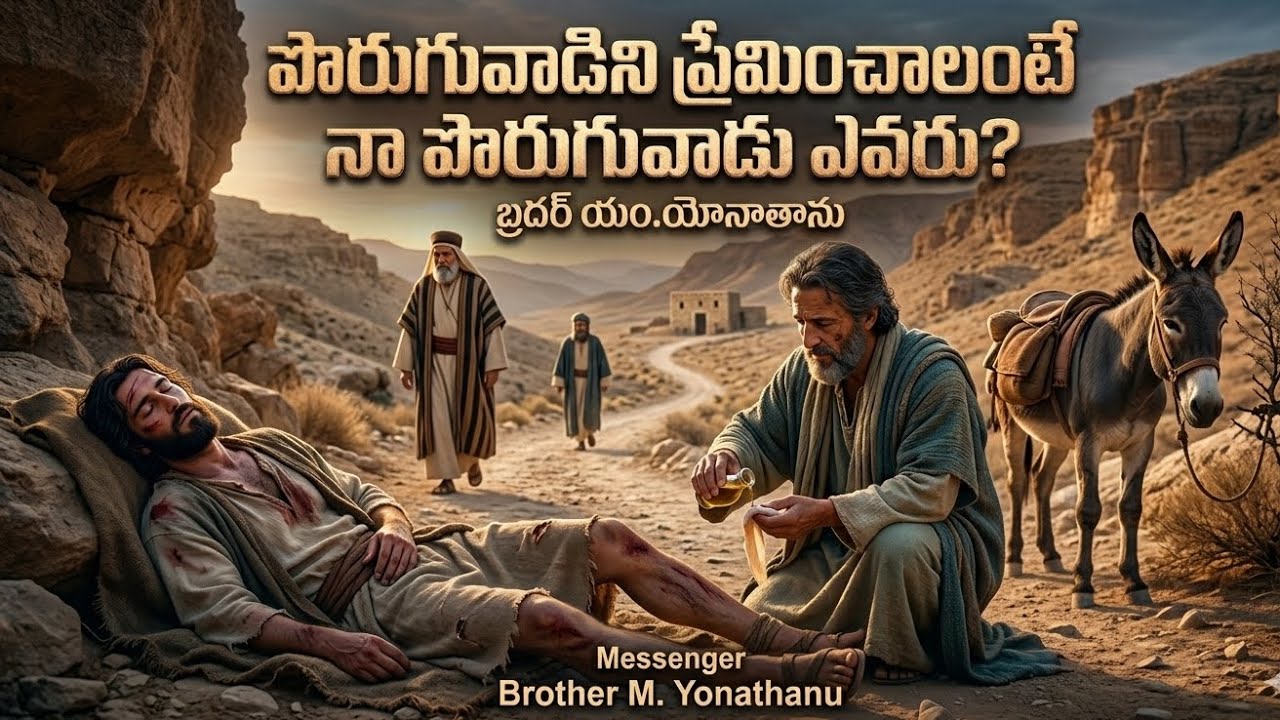 పొరుగువాడు అంటే ఎవరు? Who is a neighbor? #gospelvoice #yonathanu #teluguchriatian #HOSANNA #calvary