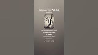 Remember This Well folk0