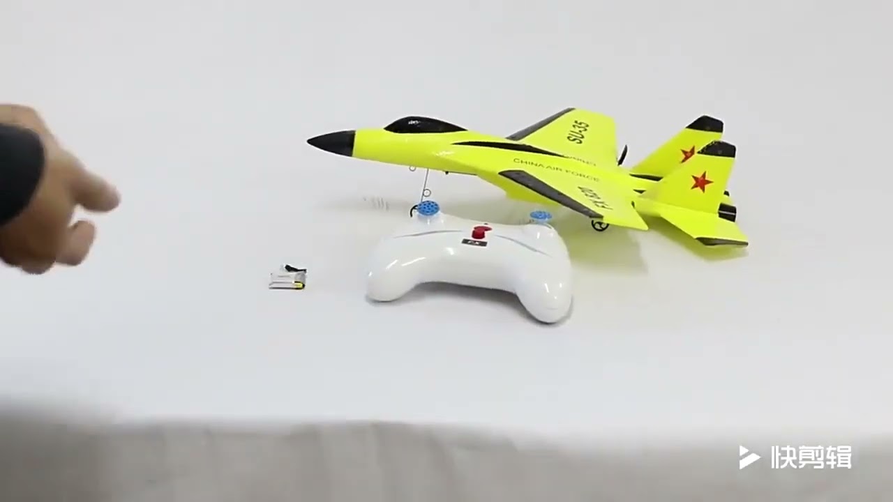 Avião/planador Jato Bi-motor Rc Controle Remoto Fx820 Su-35 - IMPT