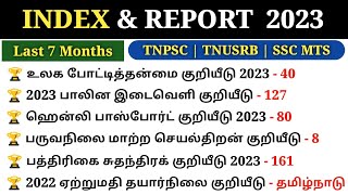 Index And Reports 2023  January  July 2023  Current Affairs 2023    5 Second Gk