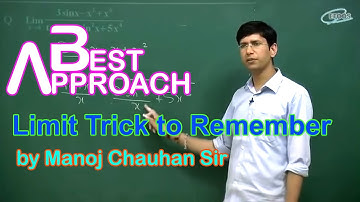 Maths IIT Limit Trick to Remember by Manoj Chauhan Sir