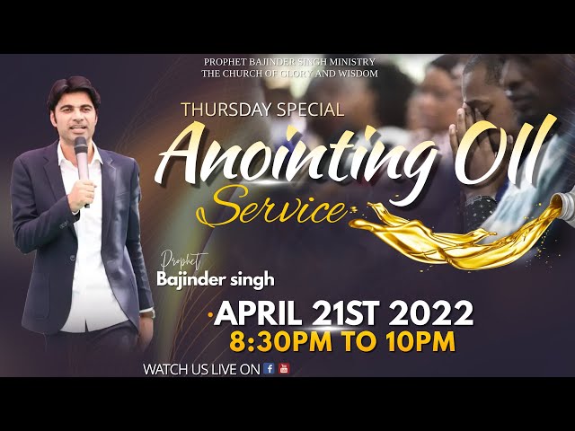 PROPHET BAJINDER SINGH MINISTRY 21 April THURSDAY EVENING LIVE MEETING class=