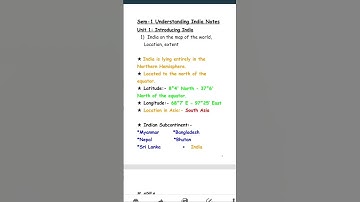 Understanding India Notes (Sem-1) BBMKU #bbmku