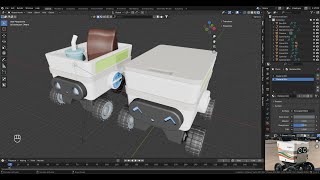 Lets Make 3d Printable Near Future Food Delivery Robot in Blender for Tabletop Games!