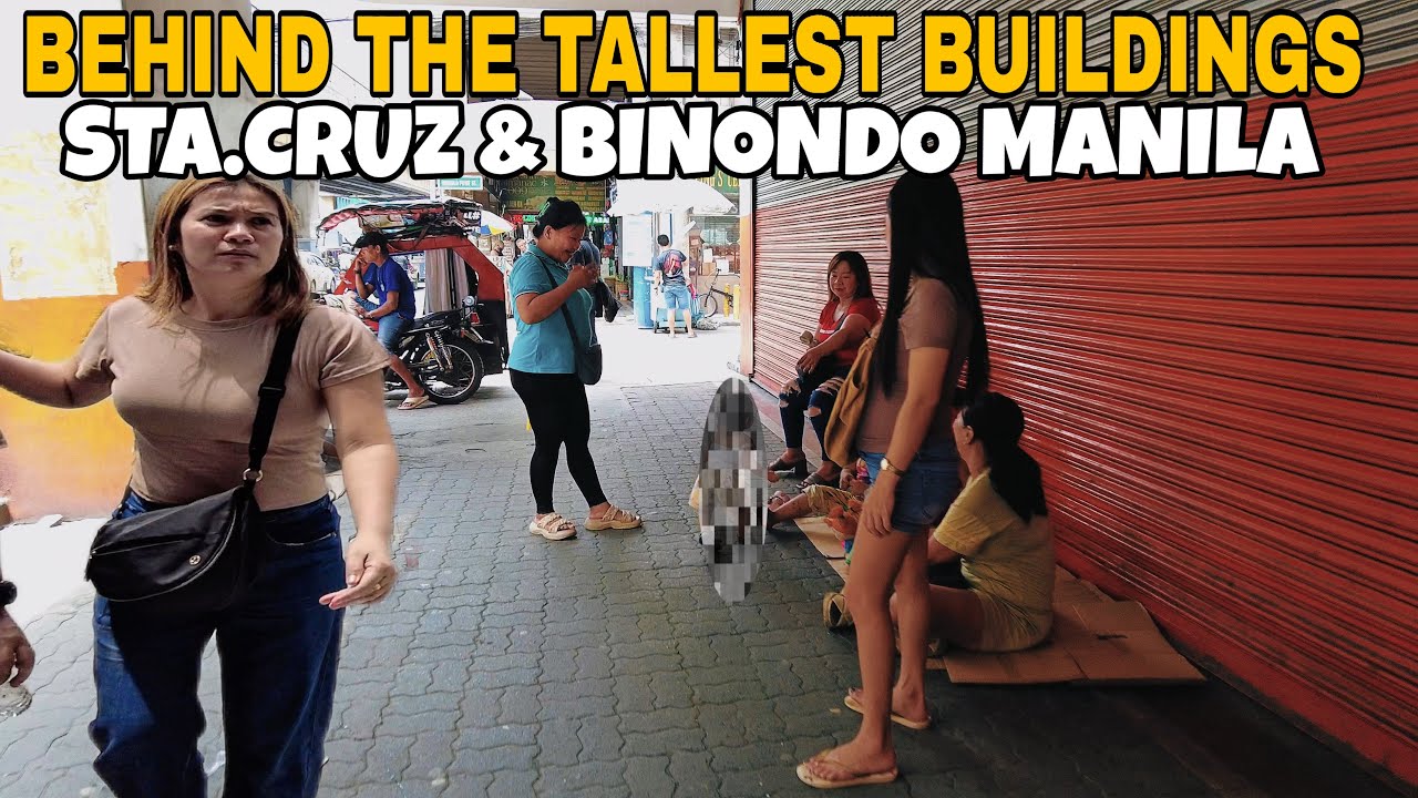 STREET LIFE WALKING TOUR IN STA.CRUZ And BINONDO MANILA|PHILIPPINES VIRTUAL WALK 🇵🇭