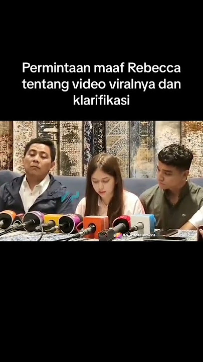 Klarifikasi Rebecca kloper dan permintaan maaf atas video skandal 47 detik❗❗