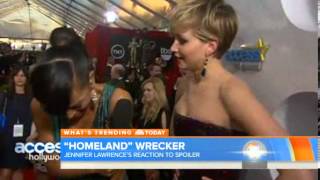 Jennifer Lawrence has meltdown over revealed 'Homeland' ending.