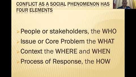 CONFLICT ANALYSIS - LECTURE #1