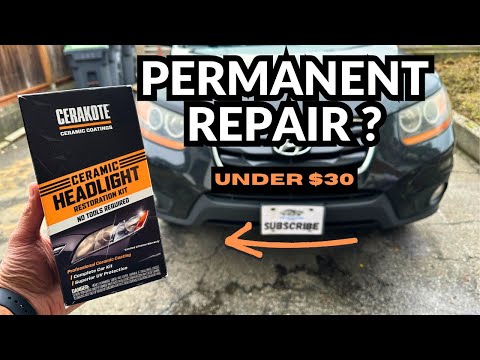 Cerakote Ceramic Headlight Restoration Kit Review  How To Make Headlights  Look New Again EASILY 