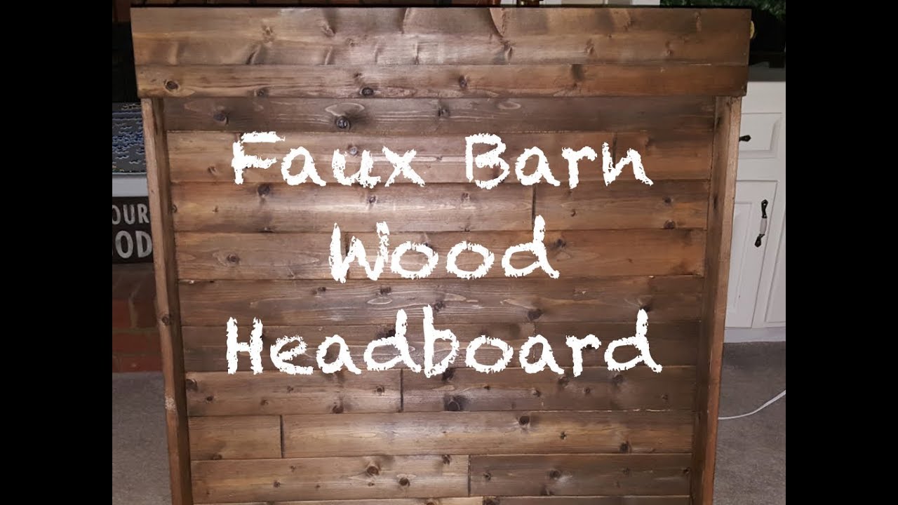 faux barnwood headboard youtube