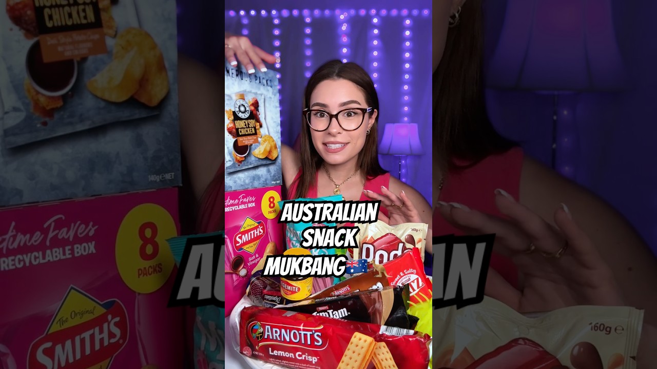 ASMR Mukbang Australian Snacks 🦘🇦🇺 