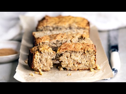 Baked Oatmeal Protein Bars, no sugar, sweetened with banana - Real Food Healthy Body