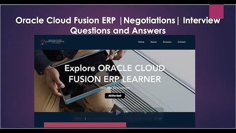 Oracle Cloud Fusion ERP | Negotiations| Interview Questions and Answers