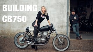 BUILDING MY FIRST MOTORCYCLE - EP 3 / EXHAUST / HONDA CB750 / Custom Series by TOMBOY A BIT